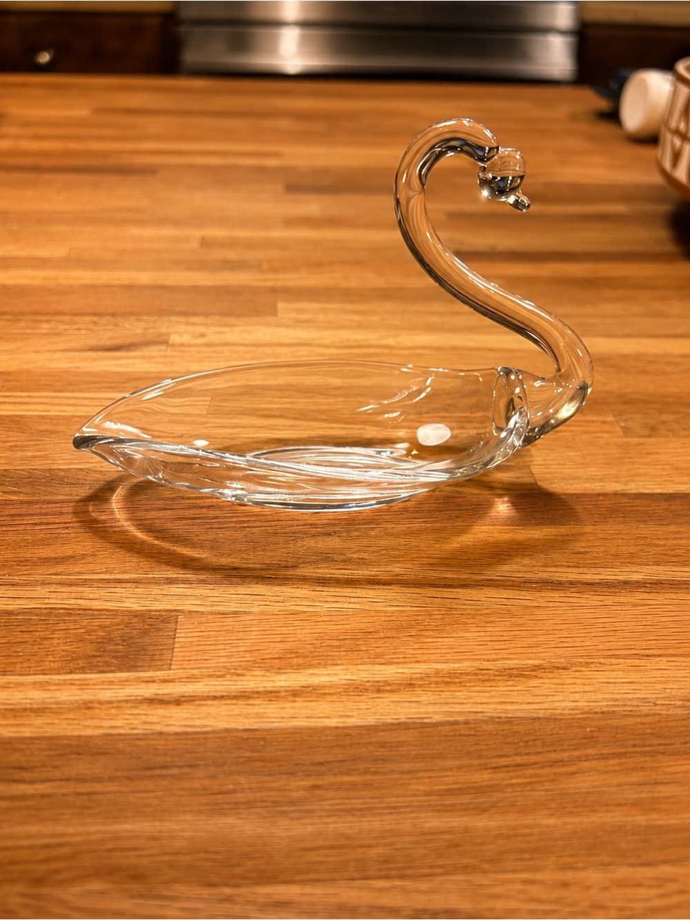 Small Vintage Elegant Duncan Miller Glass Pall Mall Swan